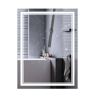 Дзеркало Mixxus Premium QUADRO MR20-90x70-Reverse з LED Touch, Anti-fog, димером, регулятором яскравості (MP6621) MP6621 фото