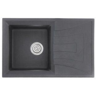 Мийка кухонна Haiba HB8104-G228 Сіра 780х500х200 (HB0988) HB0988 фото