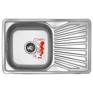 Кухонна мийка Zerix Z7848-08-180D (decor) (ZX1605) ZX1605 фото