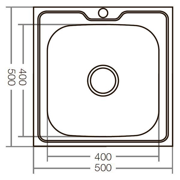Кухонна мийка Zerix Z5050-06-160MD (micro decor) (ZS0581) ZS0581 фото