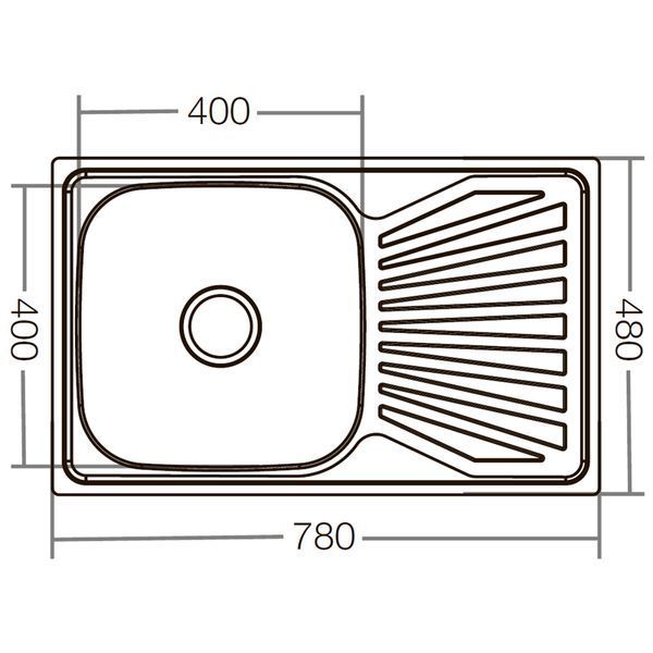 Кухонна мийка Zerix Z7848-08-180D (decor) (ZX1605) ZX1605 фото