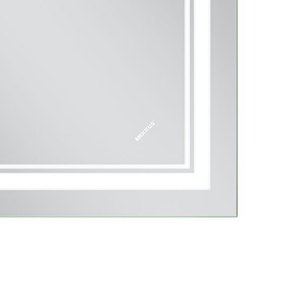 Дзеркало Mixxus Premium QUADRO MR20-90x70-Reverse з LED Touch, Anti-fog, димером, регулятором яскравості (MP6621) MP6621 фото