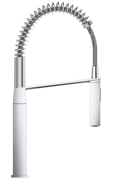 Змішувач для кухні з гнучким виливом Grohe Eurocube (31395000) 31395000 фото