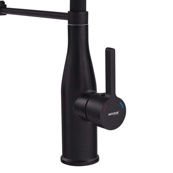 Змішувач для кухні Mixxus Premium Summer 017 BLACK REFL.BLACK (MI6961) MI6961 фото