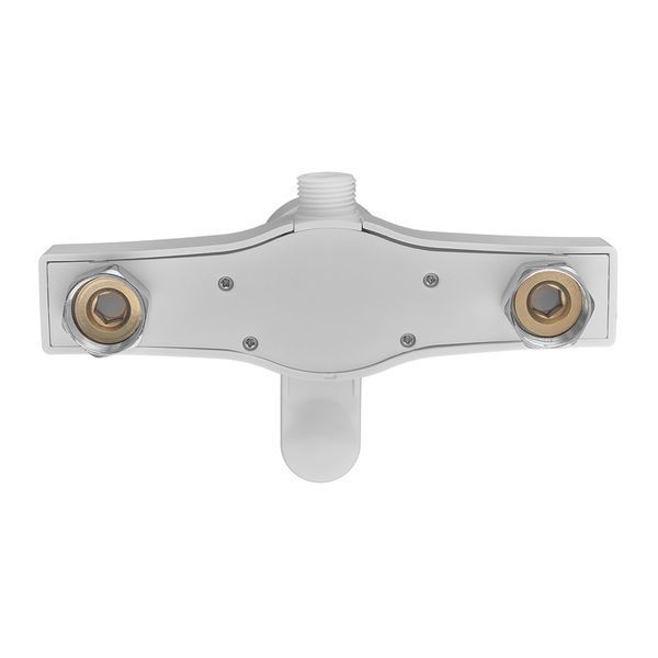 Змішувач для душа PLAMIX MARIO-003 SET WHITE (зі шлангом, лійкою та кронштейн... MX1894 фото