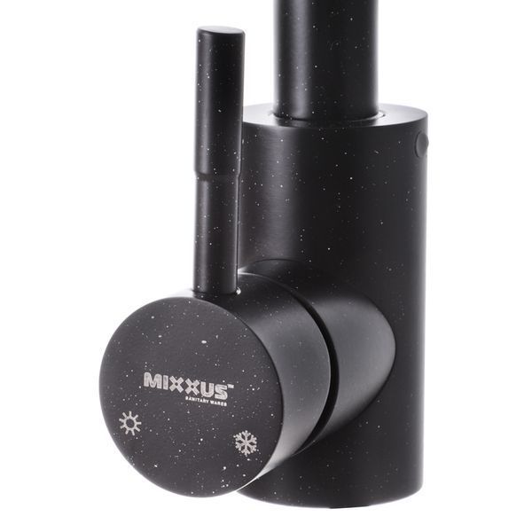 Кухонний змішувач чорний Mixxus SUS 011-2 (SS0003) SS0003 фото