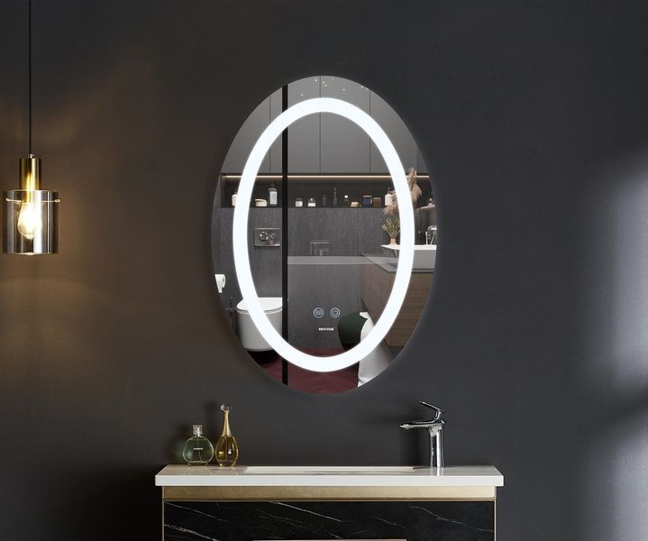 Дзеркало Mixxus PLAIN MV03-50x70 з LED Touch, Anti-fog, димером, регулятором яскравості (MI6664) MI6664 фото