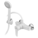 Змішувач для душа PLAMIX MARIO-003 SET WHITE (зі шлангом, лійкою та кронштейн... MX1894 фото 1