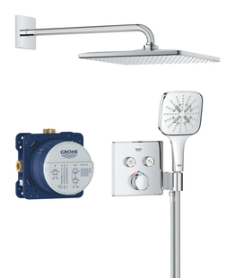 Душова система прихованого монтажу з термостатом Grohe Grohtherm SmartControl... 34865000 фото