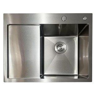 Мийка з нержавіючої сталі Mixxus MH6350R Nano-Silver (3.0/0.8) колір нержавійка (MI7046) MI7046 фото