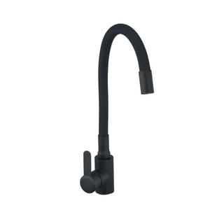 Змішувач для кухні з силиконовим. вил. Champion EZA-011 Black REFL.Black з не... CH6457 фото