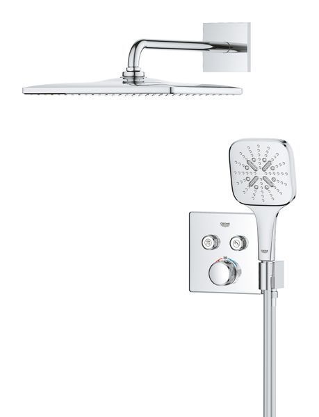 Душова система прихованого монтажу з термостатом Grohe Grohtherm SmartControl... 34865000 фото