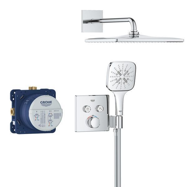 Душова система прихованого монтажу з термостатом Grohe Grohtherm SmartControl... 34865000 фото
