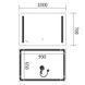 Дзеркало Mixxus Premium LINES MR18-100x70-Reverse з LED Touch, Anti-fog, димером, регулятором яскравості (MP6627) MP6627 фото 11