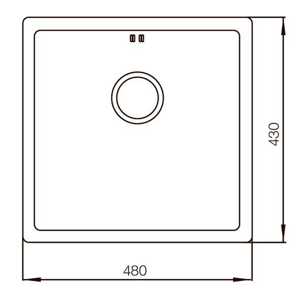 Мийка Mixxus MX4843-220x1.0-PVD-Bronze (MX0558) MX0558 фото