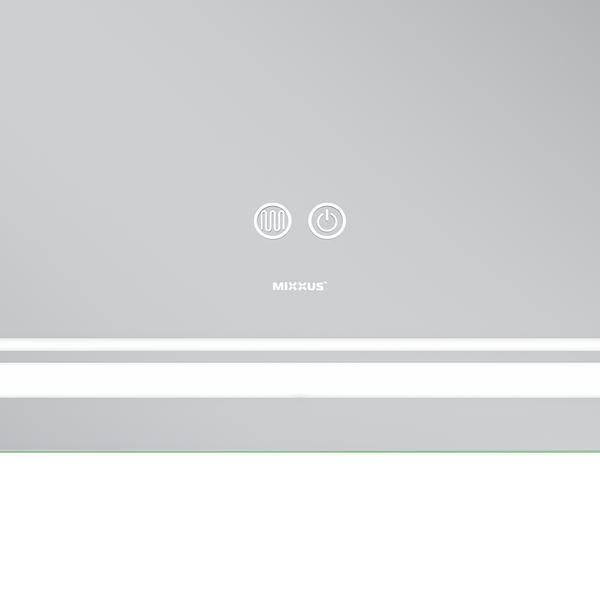 Дзеркало Mixxus Premium QUADRO MR20-100x80 з LED Touch, Anti-fog, димером, регулятором яскравості, лінзою (MP6623) MP6623 фото