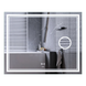 Дзеркало Mixxus Premium QUADRO MR20-100x80 з LED Touch, Anti-fog, димером, регулятором яскравості, лінзою (MP6623) MP6623 фото 1