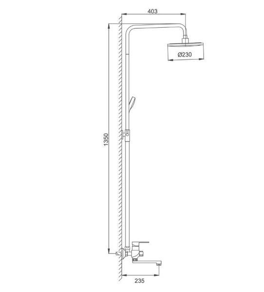 Душова система F2441 Frap 1033771 фото