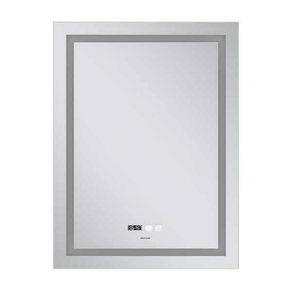 Дзеркало Mixxus Premium FLASH MR21-70x90 з LED Touch, Anti-fog, димером, регулятором яскравості, годинником (MP6618) MP6618 фото