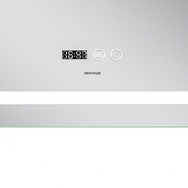 Дзеркало Mixxus Premium FLASH MR21-70x90 з LED Touch, Anti-fog, димером, регулятором яскравості, годинником (MP6618) MP6618 фото
