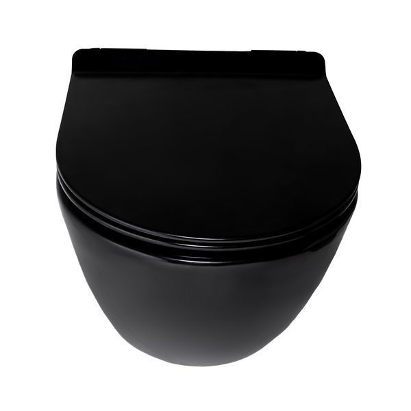 Унітаз Grem 52*35.5*34 black 0057116 фото