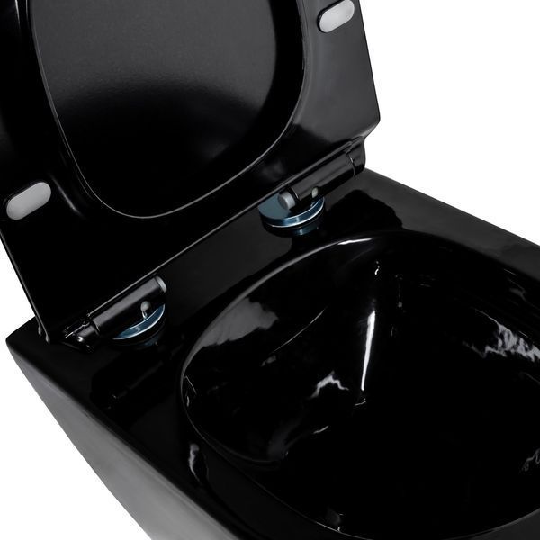 Унітаз Grem 52*35.5*34 black 0057116 фото