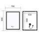 Дзеркало Mixxus Premium FLASH MR21-70x90 з LED Touch, Anti-fog, димером, регулятором яскравості, годинником (MP6618) MP6618 фото 8