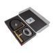 Змішувач для кухні MIXXUS PREMIUM PULL 017 BRUSHED GOLD REFL.BLACK (Кол.мат.з... MI8280 фото 3