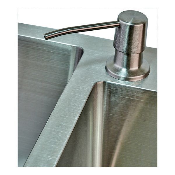 Кухонна мийка Zerix ZH7843DS-215 (3.0/1.0) Satin з диспенсером та сушаркою для посуду (ZM5570) ZM5570 фото