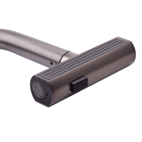 Змішувач для кухні з висувним виливом Mixxus Premium HAMMER 014 GRAPHITE (MI6... MI6955 фото
