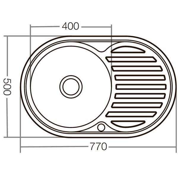 Кухонна мийка Zerix Z7750-06-180D (decor) (ZX1595) ZX1595 фото