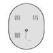 Дзеркало Mixxus Premium ELLIPSE MV05-90x70-Reverse з LED Touch, Anti-fog, димером (3-6,5kK) (MP6644) MP6644 фото 5