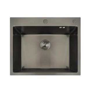 Мийка MIXXUS MH6050 GRAPHITE (MH6050 NANO-BLACK) (3.0/0.8) з нерж. сталі (колір графіт) (MX1933) MX1933 фото