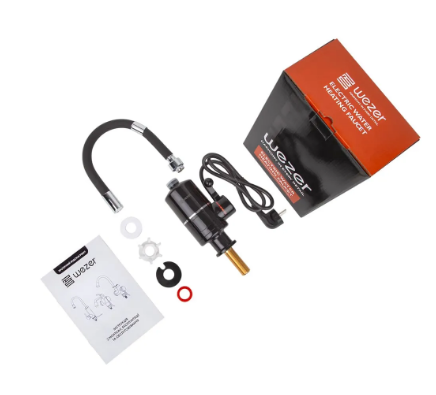 Водонагрівач проточний SDR-G05T-Black кухня / умивальник з датчиком температури 1055372 фото