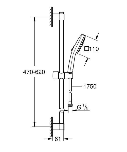 Набір змішувачів для ванни 3в1 Grohe BauLoop (UA123215M1) UA123215M1 фото