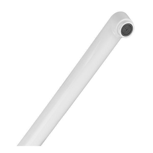 Змішувач для ванни PLAMIX OSCAR-006 SET WHITE (зі шлангом, лійкою та кронштей... PM0703 фото