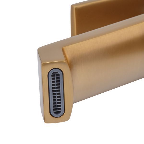 Змішувач для умивальника HAIBA GAUDI 001 BRUSHED GOLD (HB9583) HB9583 фото