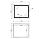 Дзеркало Mixxus WARM MR12-80x70-Reverse з LED Touch, Anti-fog, димером, регулятором яскравості (MI6936) MI6936 фото 5