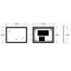 Дзеркало Zerix Mirra MR05-80x60-Reverse з LED Touch, Anti-fog, димером, регулятором яскравості (ZX6056) ZX6056 фото 4