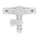 Змішувач для ванни PLAMIX OSCAR-006 SET WHITE (зі шлангом, лійкою та кронштей... PM0703 фото 3