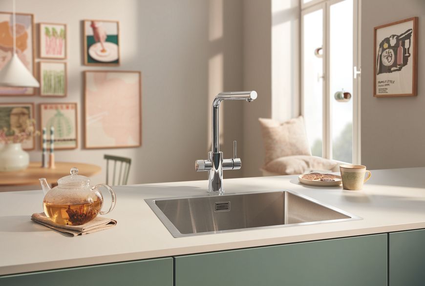 Змішувач для кухні для подачі технічної і фільтрованої води Grohe Blue Pure M... 30590000 фото