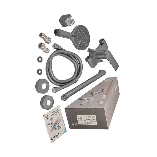 Змішувач для ванни Mixxus Premium DERBY 006 (EURO) GRAPHITE (MI6608) MI6608 фото