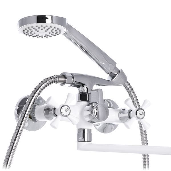 Змішувач для ванни Mixxus Omega 140 White (MI2768) MI2768 фото