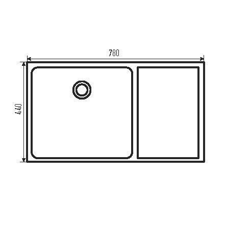Кухонна мийка Zerix ZH7844B-215 (3.0/1.0) PVD-Black з сушаркою для посуду (ZM5565) ZM5565 фото