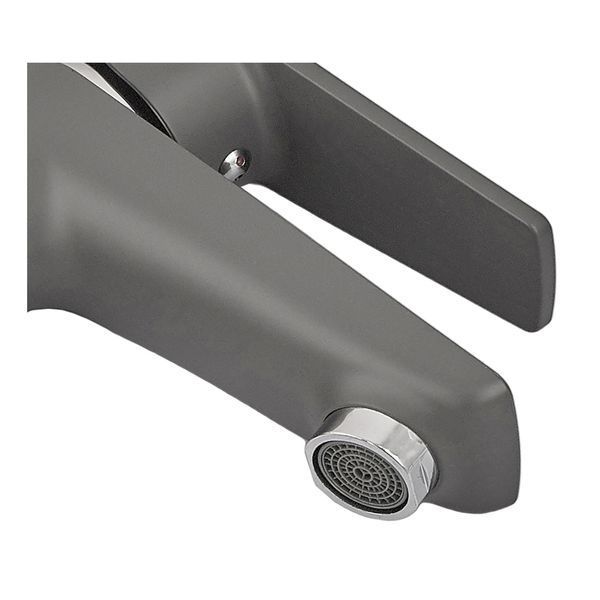 Змішувач для умивальника Plamix Oscar-001 Graphite (без підведення) (Колір гр... PM6097 фото
