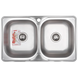 Кухонна мийка Zerix Z7848D-08-180E Double (Satin) (ZS0578) ZS0578 фото 1