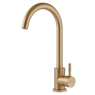 Змішувач для кухні Mixxus SUS-011 Brushed Gold з нерж.сталі SUS304 (Колір мат... MI8435 фото