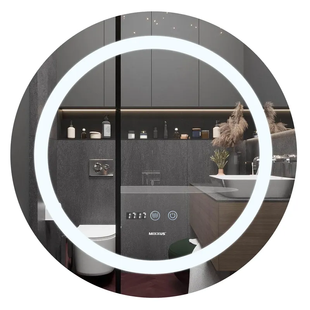 Дзеркало Mixxus PLAIN MC02-80-CASE з LED Touch, Anti-fog, димером, регулятором яскравості, годинником (MI7158) MI7158 фото
