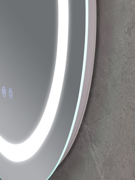 Дзеркало Mixxus PLAIN MC02-80-CASE з LED Touch, Anti-fog, димером, регулятором яскравості, годинником (MI7158) MI7158 фото