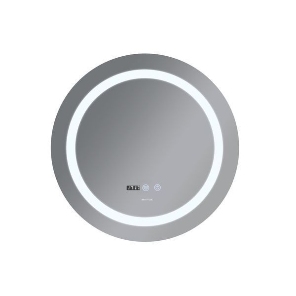 Дзеркало Mixxus PLAIN MC02-80-CASE з LED Touch, Anti-fog, димером, регулятором яскравості, годинником (MI7158) MI7158 фото